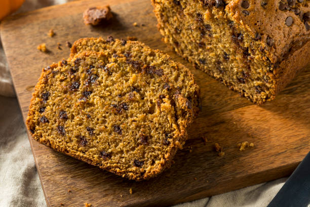 istock Homemade Chocolate Chip Pumpkin Bread 1068009592