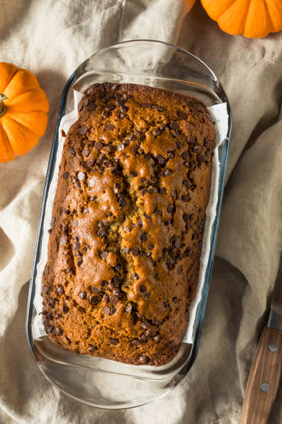 istock Homemade Chocolate Chip Pumpkin Bread 1068010264