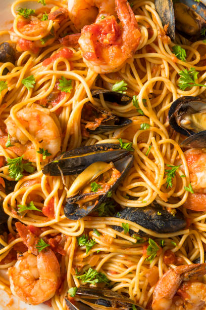 istock Homemade Italian Seafood Pasta 1068012468