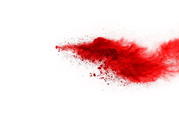 istock abstract red dust explosion on white background. abstract red powder splatted on white background, Freeze motion of red powder exploding. 1068012916