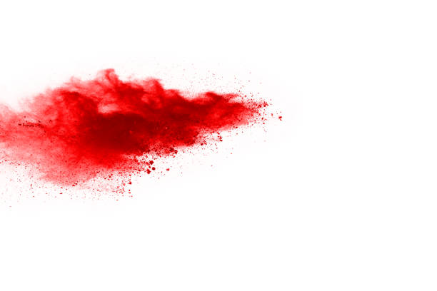 istock abstract red dust explosion on white background. abstract red powder splatted on white background, Freeze motion of red powder exploding. 1068012974