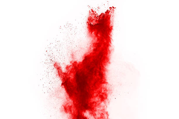 istock abstract red dust explosion on white background. abstract red powder splatted on white background, Freeze motion of red powder exploding. 1068013126