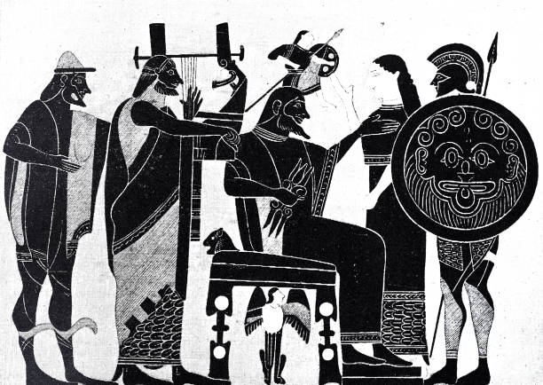 istock Birth of Athena from the head of Zeus 1068017166