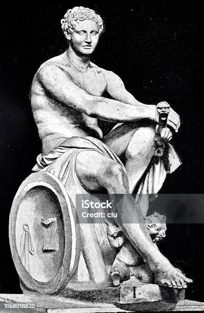Ancient Greek God Ares Stock Illustration - Download Image Now - Ares, God, 19th Century
