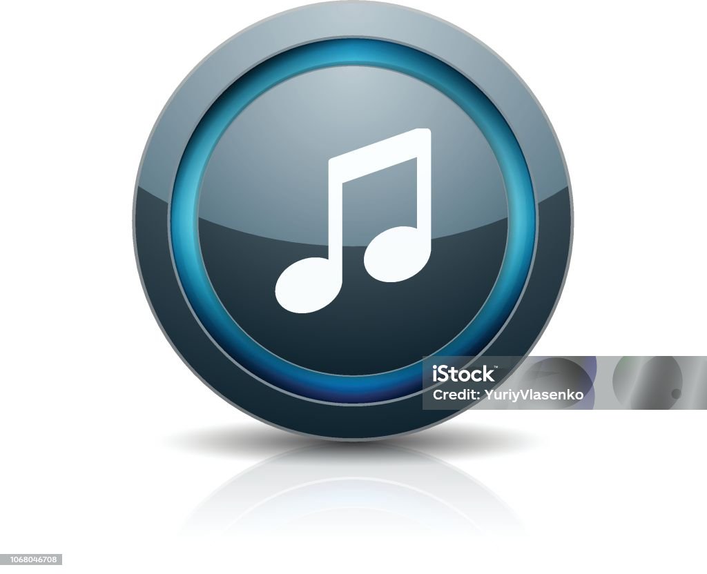 Musical Notes Buttons Musical Notation Button Illustration Stock Illustration - Download ...