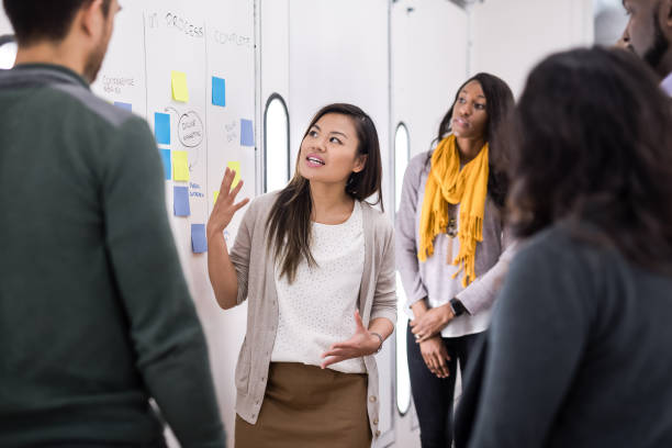 istock Team meeting at a business startup 1068056806