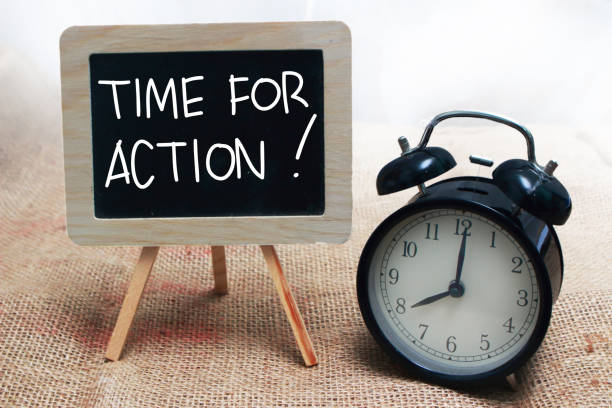 istock Time For Action, Motivational Words Quotes Concept 1068057632