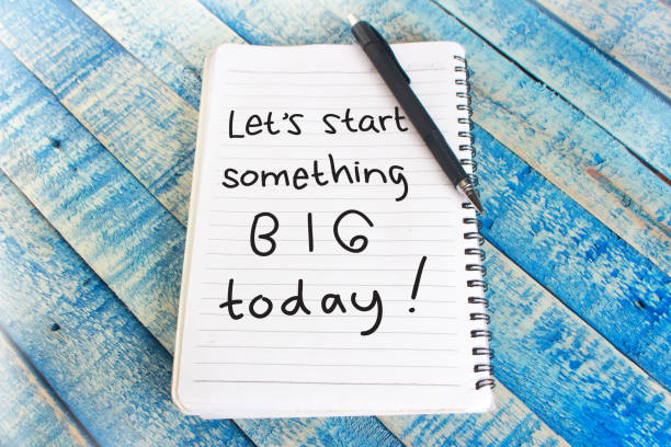 istock Lets Start Something Big, Motivational Words Quotes Concept 1068058316