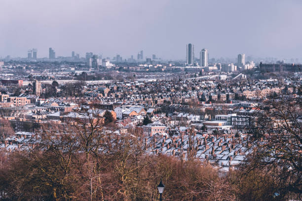 A view of London from Alexandra Park.