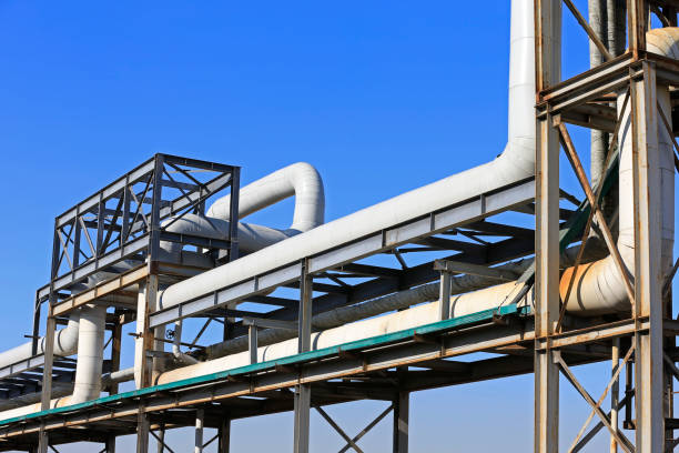 istock The pipeline on the industrial equipment 1068110444
