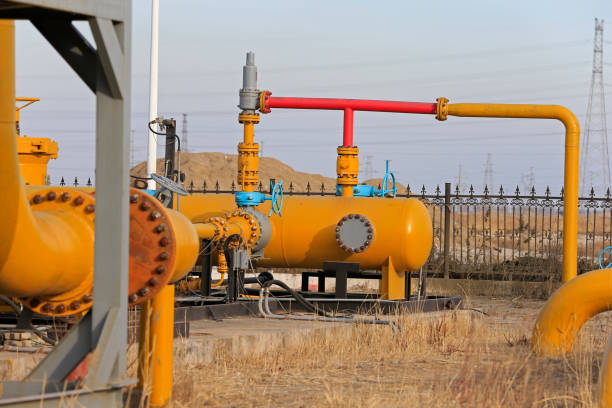 istock Oilfield equipment and pipeline 1068120062