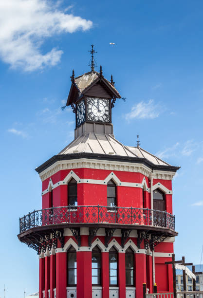 cape town south africa 19 december 2016 .the clock tower, victoria and alfred waterfront, cape town - victoria and alfred imagens e fotografias de stock