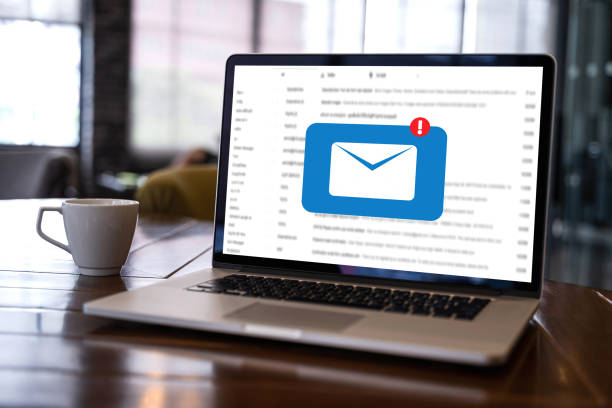 istock Mail Communication Connection message to mailing contacts phone Global Letters Concept 1068143866