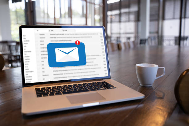 istock Mail Communication Connection message to mailing contacts phone Global Letters Concept 1068144004