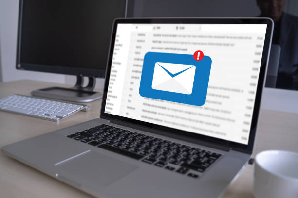 istock Mail Communication Connection message to mailing contacts phone Global Letters Concept 1068144024
