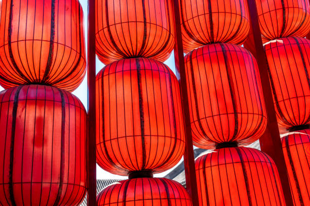 istock Red paper lanterns from China's past 1068148296