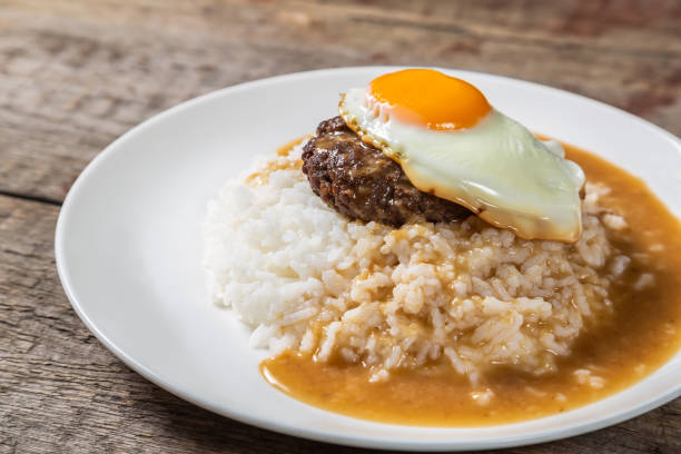 istock Loco Moco. Traditional Hawaiian cuisine 1068148308
