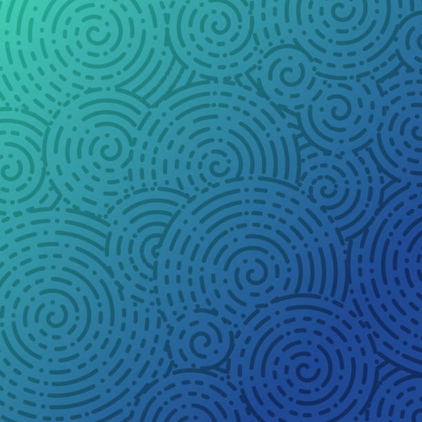 Spiral Abstract Background Abstract spiral blue background. wave water backgrounds stock illustrations