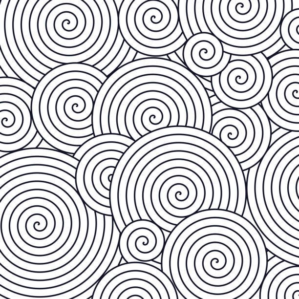 Spiral Abstract Spiral abstract background pattern. hypnosis circle stock illustrations