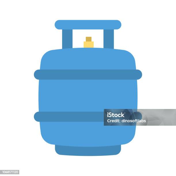 Cylinder Gas Fuel Stock Illustration - Download Image Now - Gas, Canister, Cooking