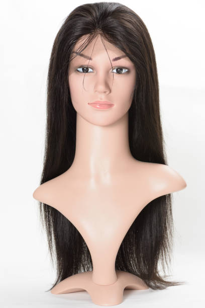 istock Long straight black human hair weaves extensions wig 1068177256