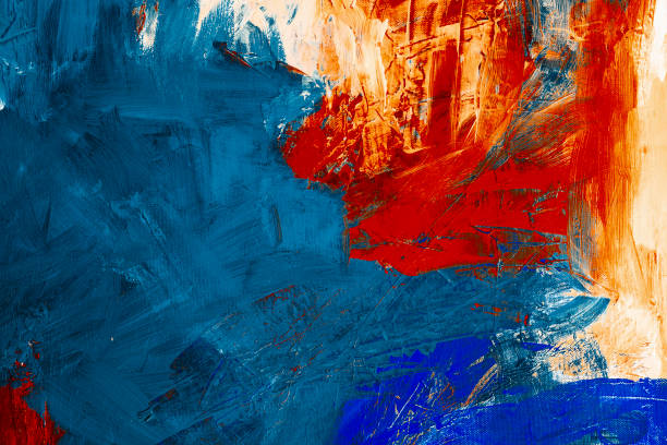 istock Abstract acrylic background with bold colors 1068195676