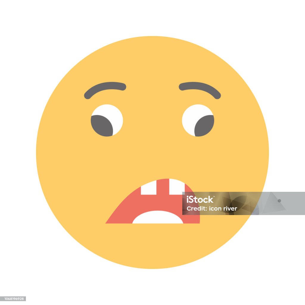 Asombro Icon Ilustración de Cara De Asombro Emoji y más Vectores Libres de Derechos ...