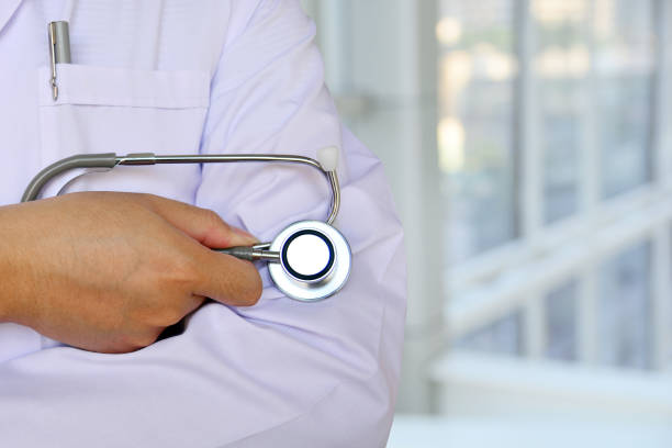 istock Doctor with a stethoscope in the hands 1068211196