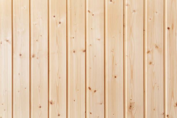 istock Wooden background of unpainted strips 1068227180
