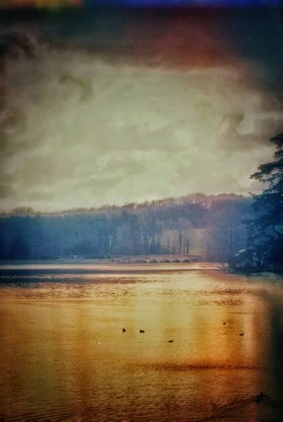 istock hallucination dreamlike mystical fantasy landscape - psychedelic filtered image 1068234834