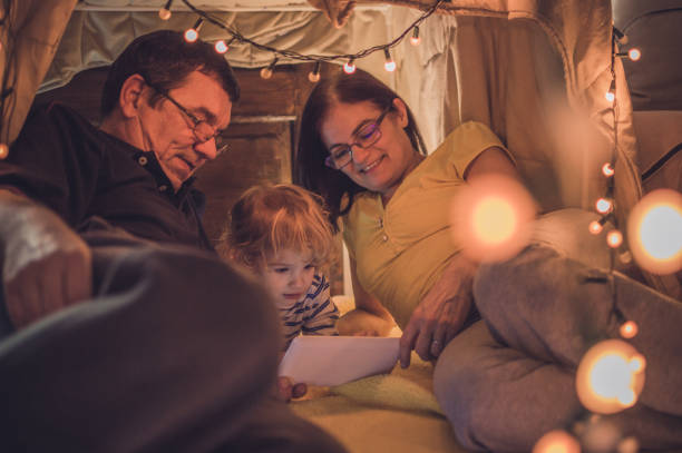 istock Playful night with grandparents 1068235112