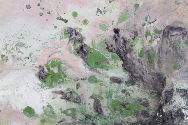 istock Abstract painting with oil paints on canvas, bright colors. 1068242648