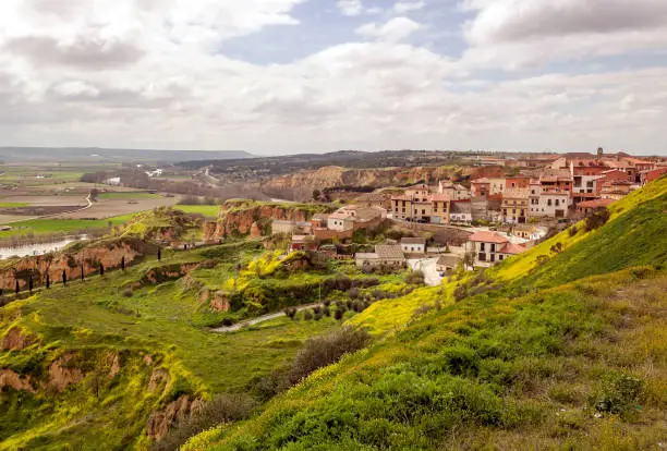 Fields of Toro in Zamora, Spain on a cloudy day