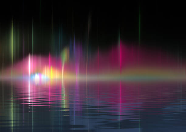 istock colorful lights over the night lake 1068254270