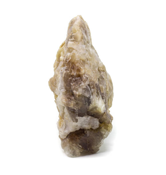 istock Natural untreated piece of hackmanite on a white background isolated 1068254372