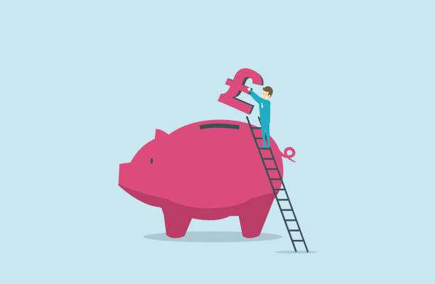savings illustration and painting piggy bank illustrations stock illustrations