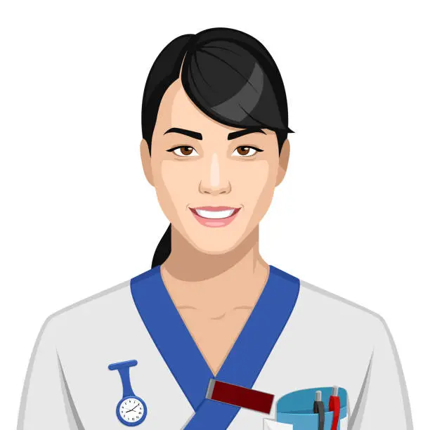 Vector illustration of Sjuksköterska