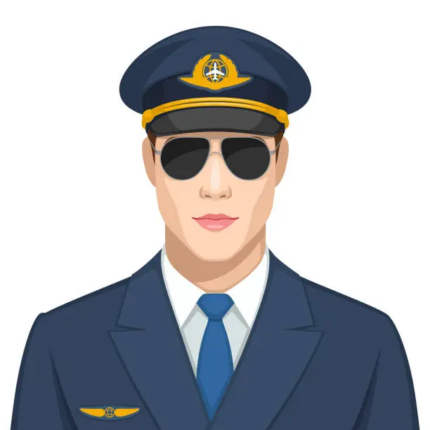 Vector illustration of Pilot