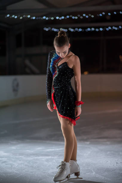 istock Ice skater is about to start her performance on the ice 1068265994