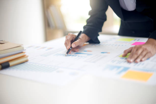 istock Business businessman work on the table use computer and tablet 1068273316