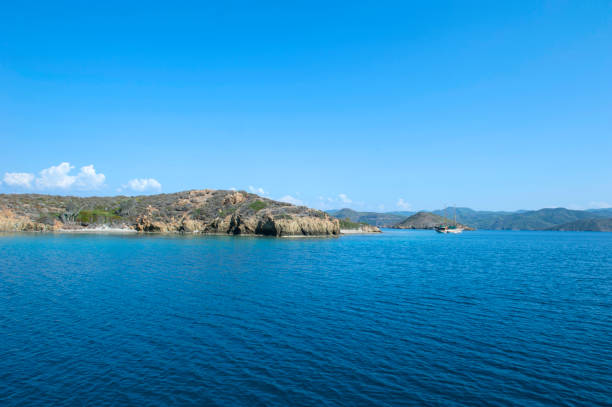 istock Anchored yacht 1068279850