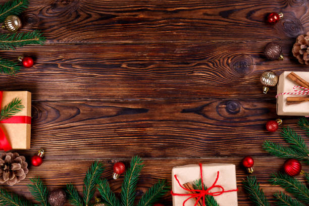 istock Christmas mood concept. Festive background for winter holidays. 1068302882