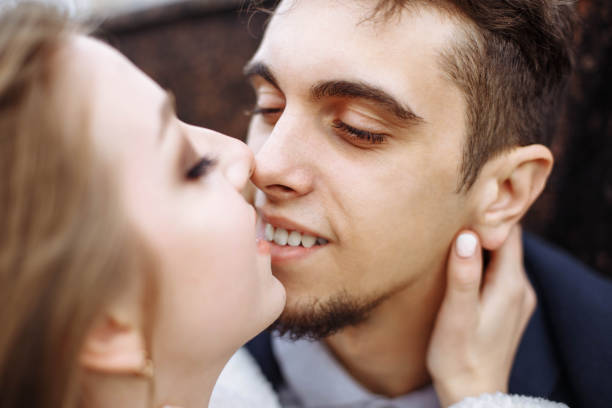 istock Couple having fun in the city. Shallow depth of field. 1068305540
