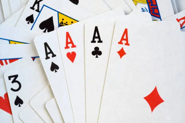 Photo of four aces