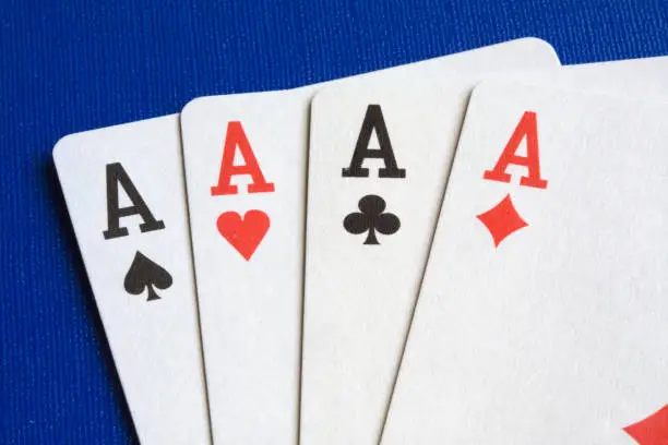 Photo of four aces