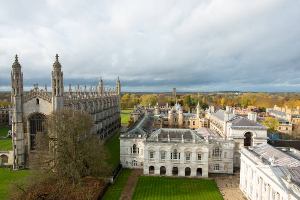 istock Upper view of Cambridge University, UK 1068311768