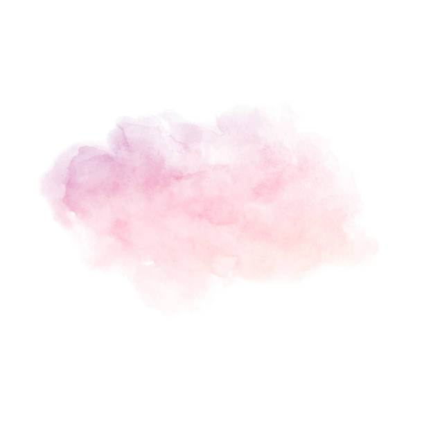 Hand painted purple and pink gradient watercolor texture isolate Hand painted purple and pink gradient vector texture isolated on the white background. Usable as a template for cards, invitations and more. watercolor painting stock illustrations