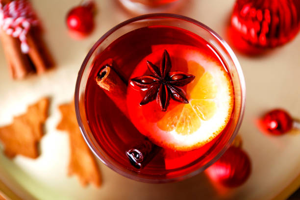 istock Taste of Christmas concept. Hot alcoholic beverage based on wine. 1068325654