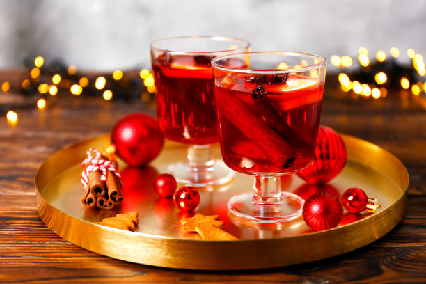 istock Taste of Christmas concept. Hot alcoholic beverage based on wine. 1068325666