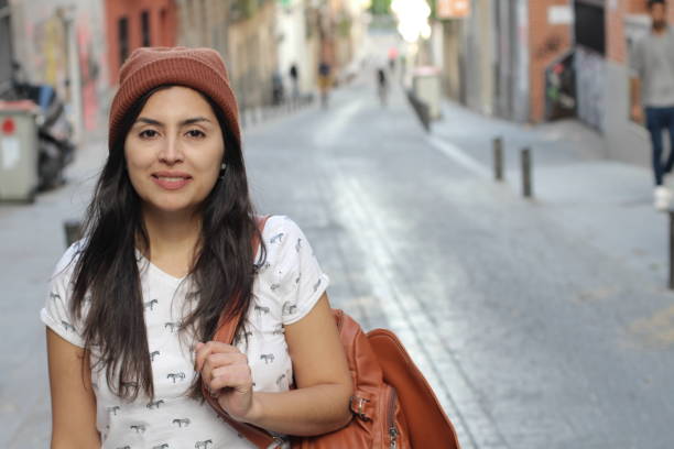 istock Hip ethnic woman with copy space 1068329338